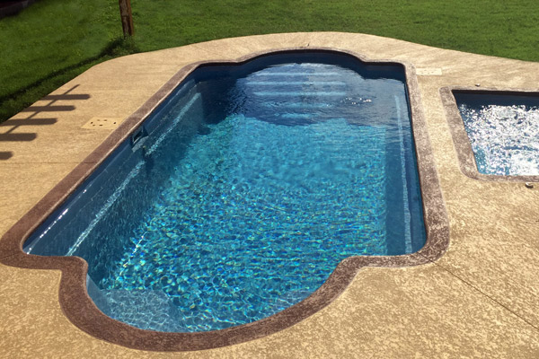 Milano fiberglass swimming pool for sale